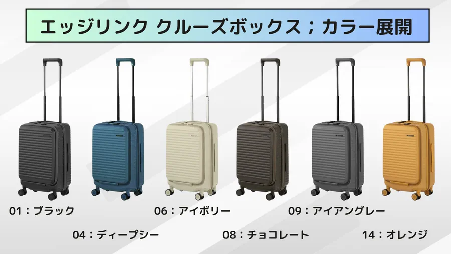 クルーズボックスカラー展開の画像