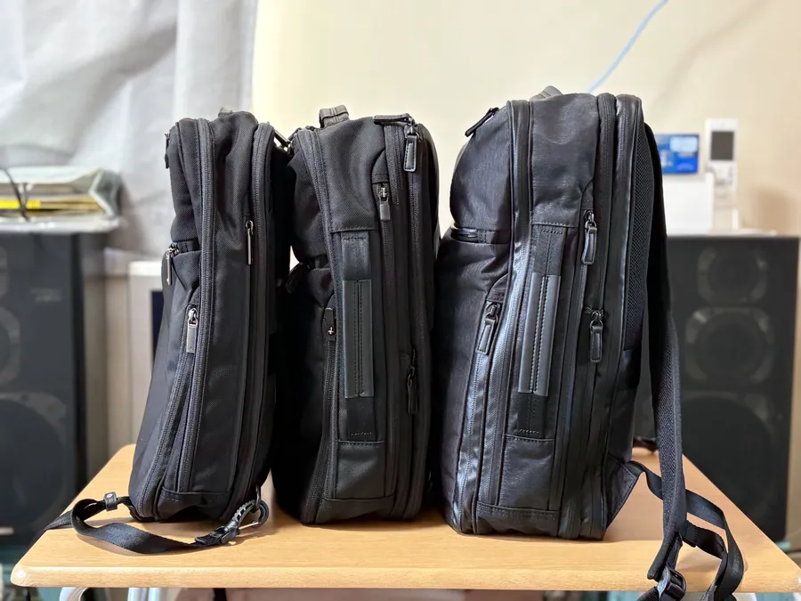 13L、15-20L、19-23L
ビジネスリュック比較
