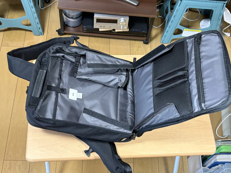 メイン収納全開